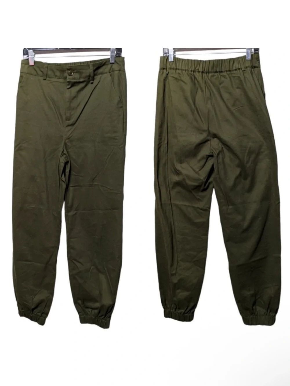 LOVE TREE Green Chino Joggers M